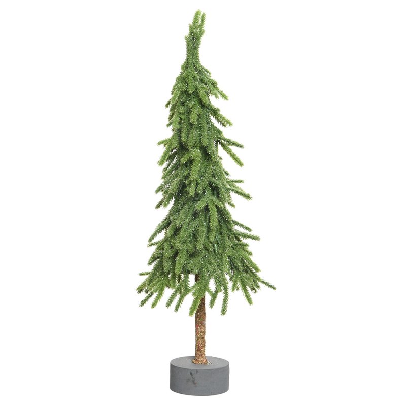 1.5ft/45cm Gnome Mini Christmas Tree With Glitter & Grey Base
