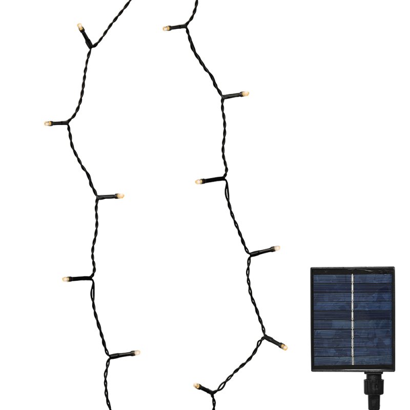 240 Solar Lights Twinkle Effect 1800cm Warm White