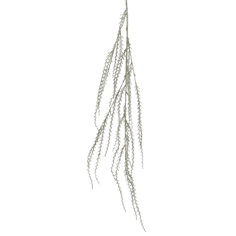 Grass Spray With Glitter Champagne 140cm