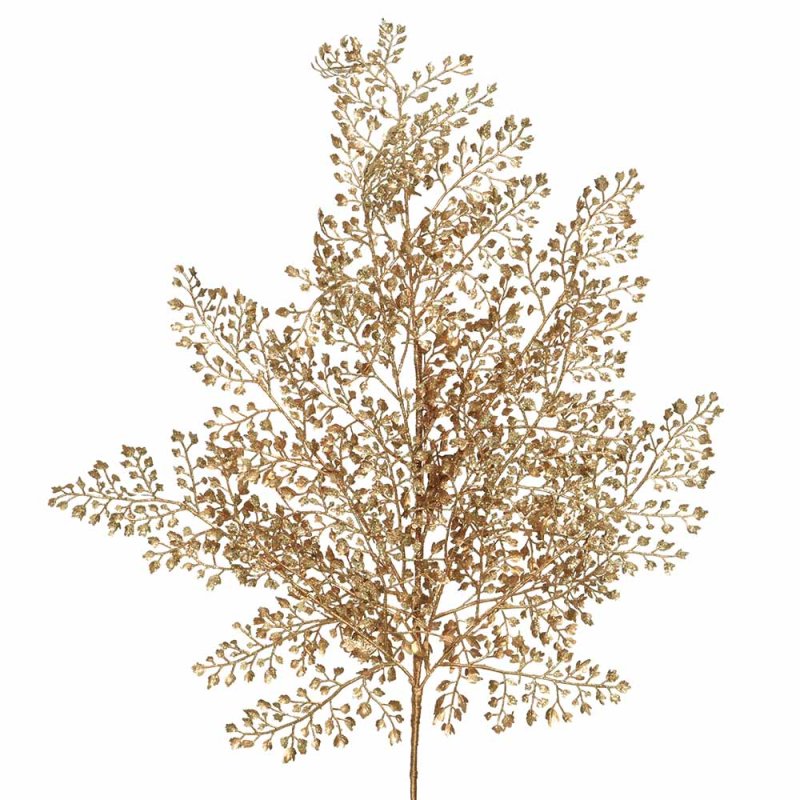 Decorative Leaf Spray Gold 68cm