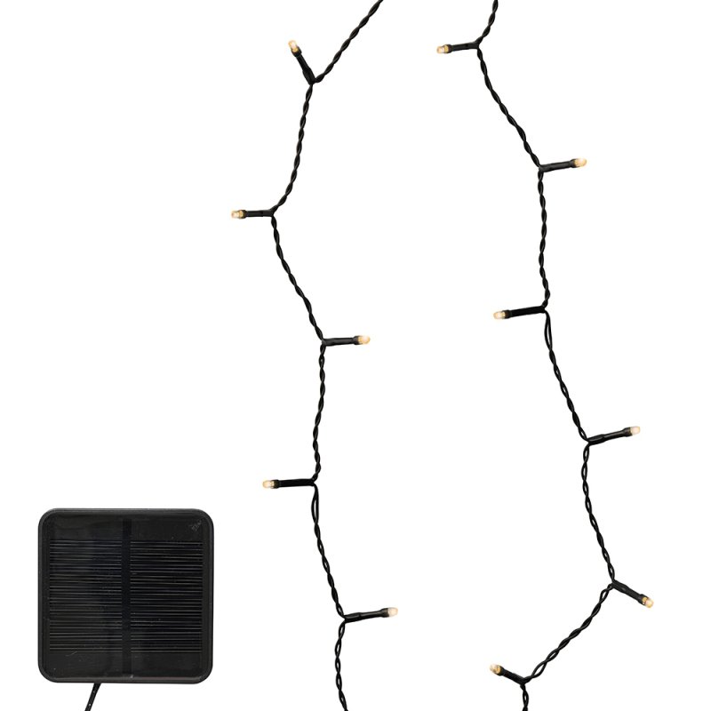 120 Solar Lights Twinkle Effect 900cm Warm White