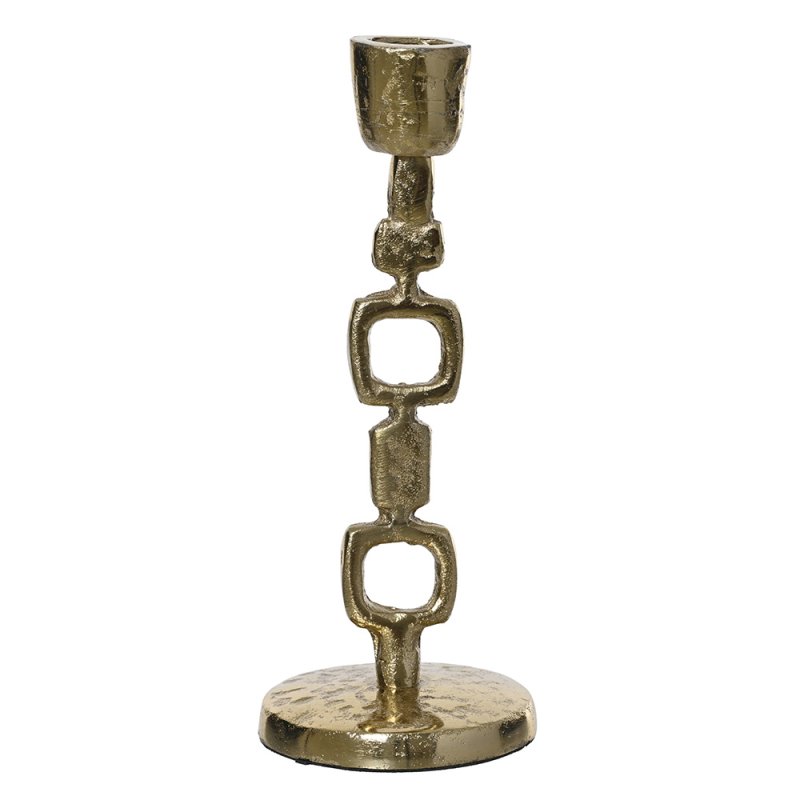 Square Design Candleholder Gold 20cm