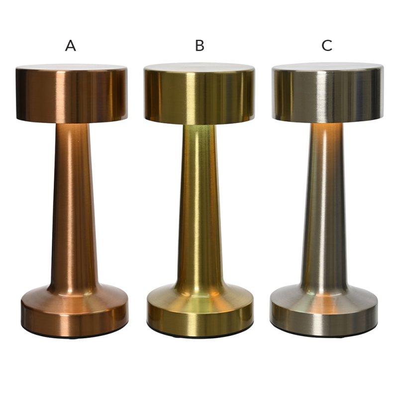 LED Table Light Rose Gold, Gold Or Silver 21cm (Choice of 3) 1