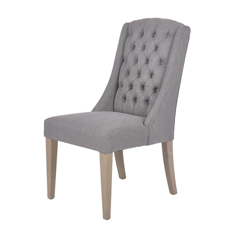 Daytona Dining Chair Fabric Grey 1