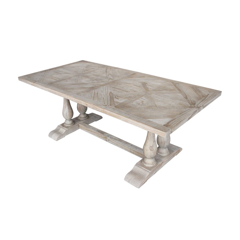 Daytona 8 Person Rectangular Dining Table Reclaimed Pine 1