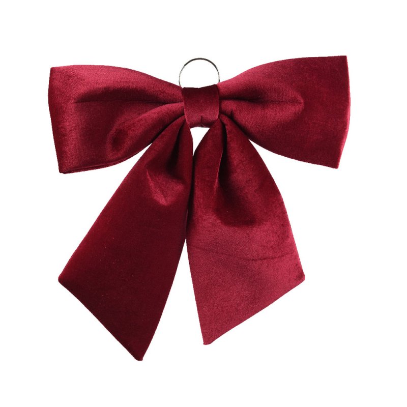 Decorative Velour Bow Red 52cm