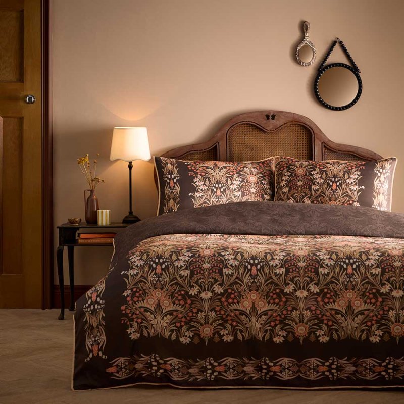 Audrey Duvet Cover Set Double Spice Lifestyle Image