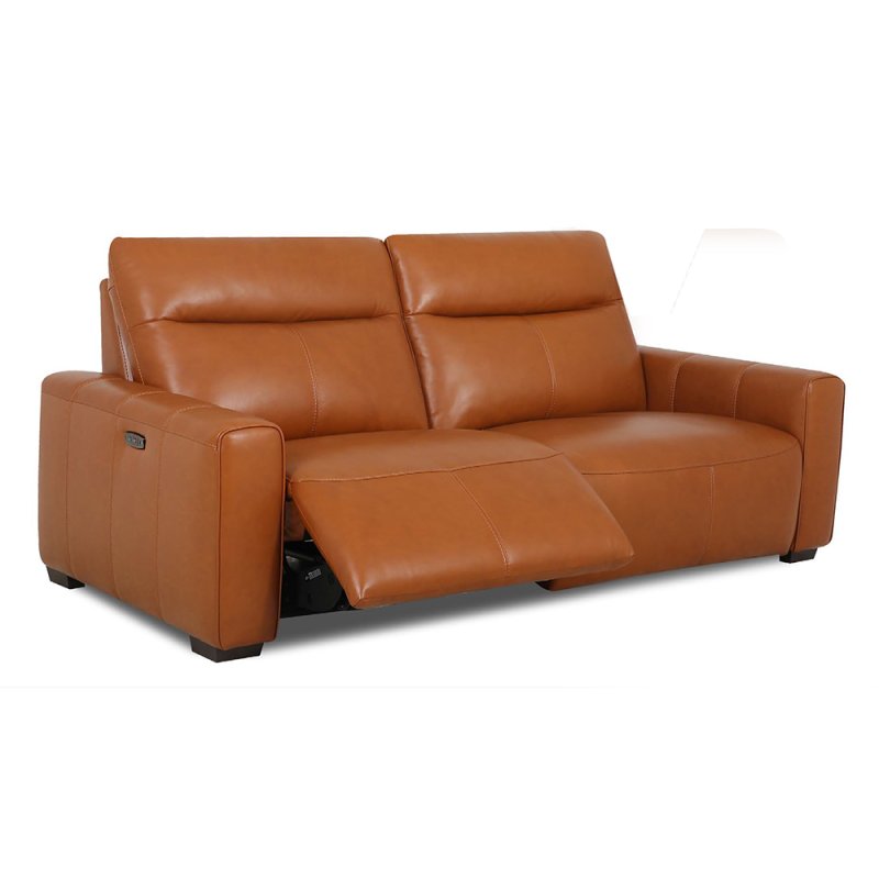 Vulcano 2.5 Seater Electric Reclining Sofa With USB Port Leather Category 20 BX & NW