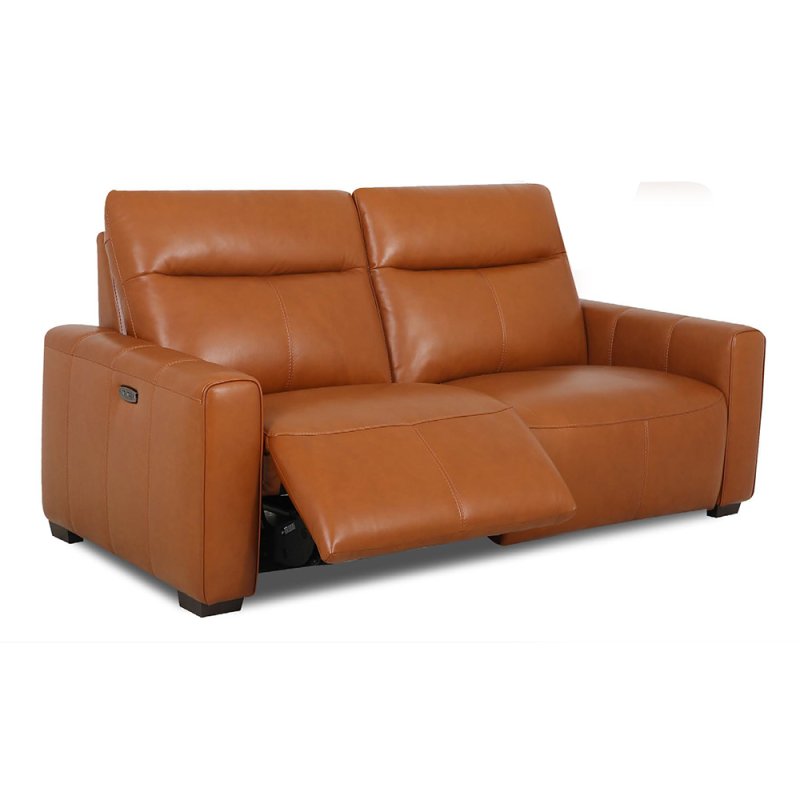 Vulcano 2 Seater Electric Reclining Sofa With USB Port Leather Category 20 BX & NW