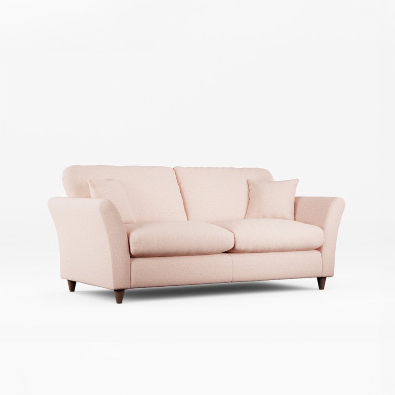 Alpine 3 Seater Sofa  Minco Clay With Burnished Legs 1