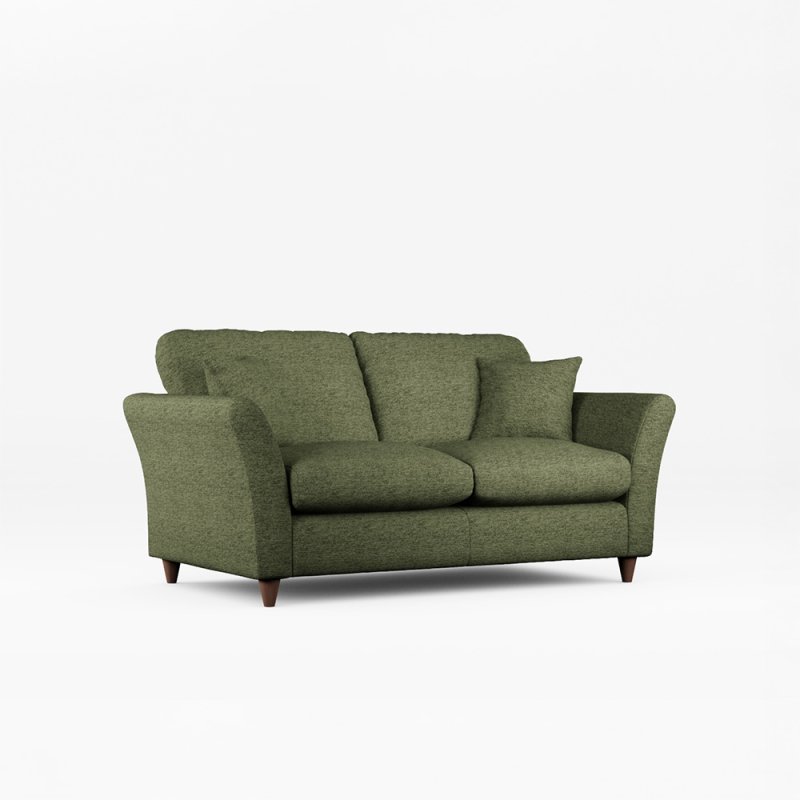 Alpine 2 Seater Sofa Minco Basil With Burnished Legs 1