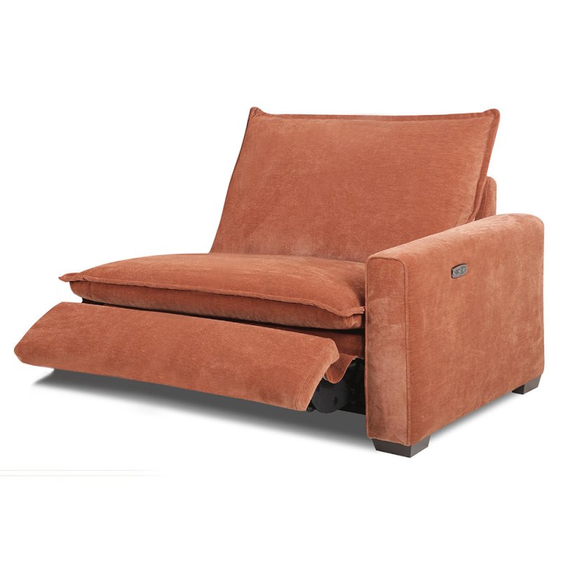 Calais Modular 1.25 Seater Electric Reclining Arm RHF With USB Port Fabric