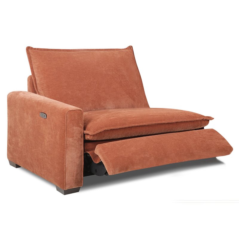 Calais Modular 1.25 Seater Electric Reclining Arm LHF With USB Port Fabric