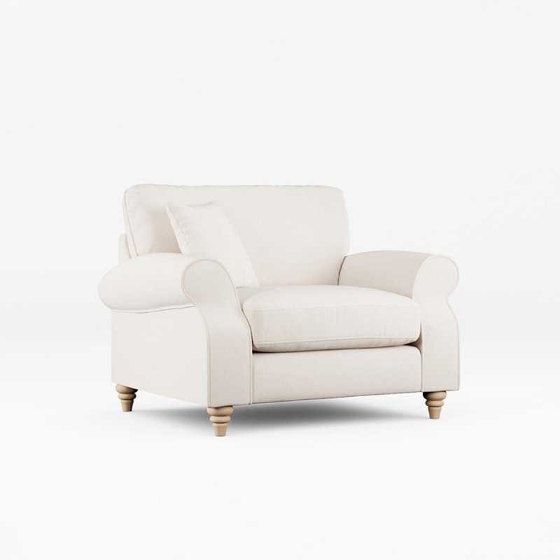 Hazel Snuggler Fabric Ansell Bamboo With Country Oak Leg