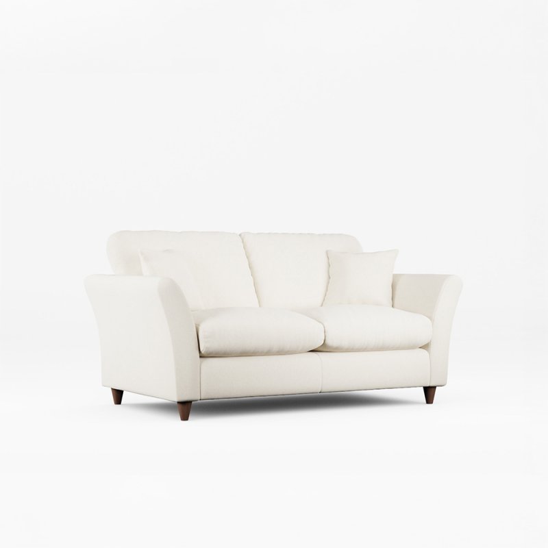 Alpine 2 Seater Sofa Fabric Minco Ivory With Burnished Beech Leg