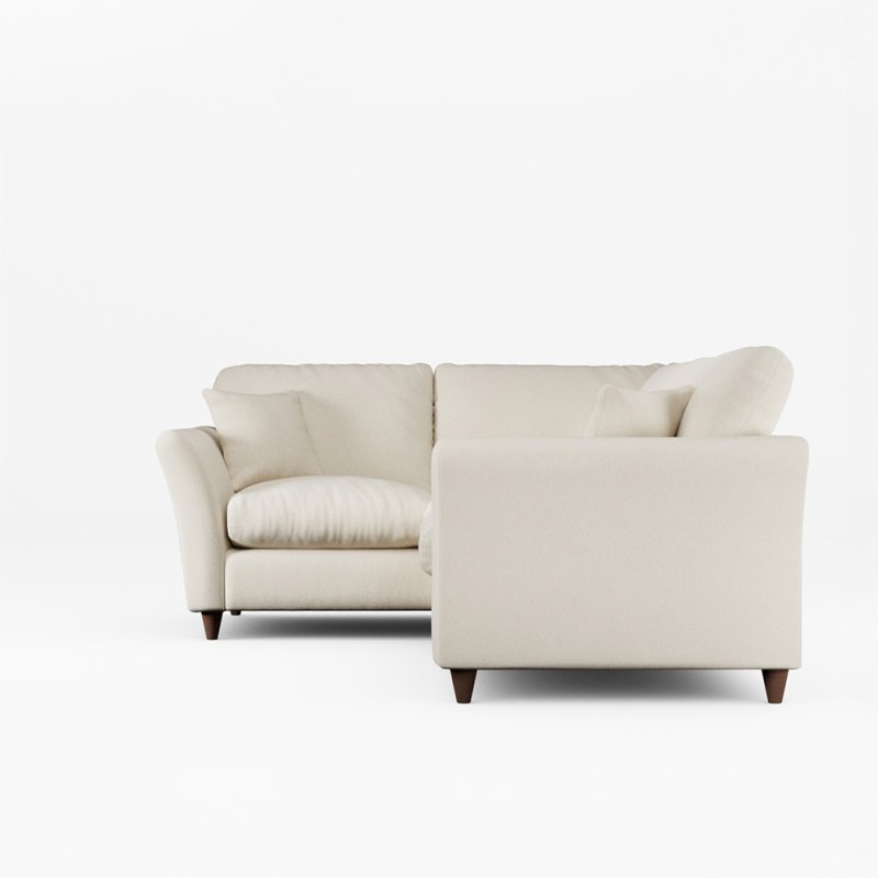 Alpine 4 Seater Corner Sofa Fabric Minco Ivory With Burnished Beech Leg Alternative View