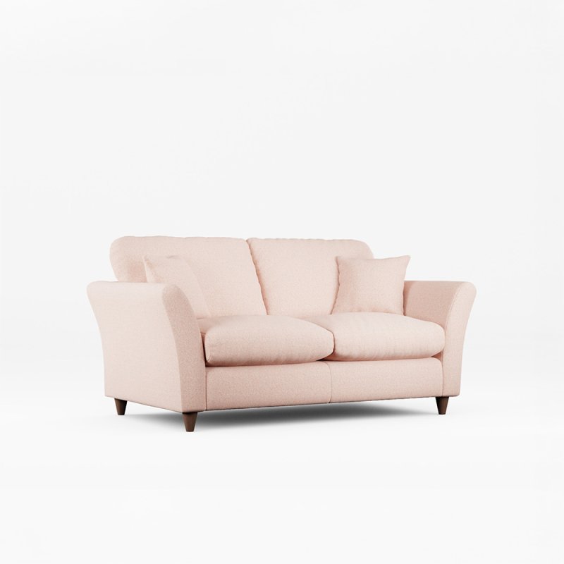 Alpine 2 Seater Sofa Fabric Minco Clay With Burnished Beech Leg