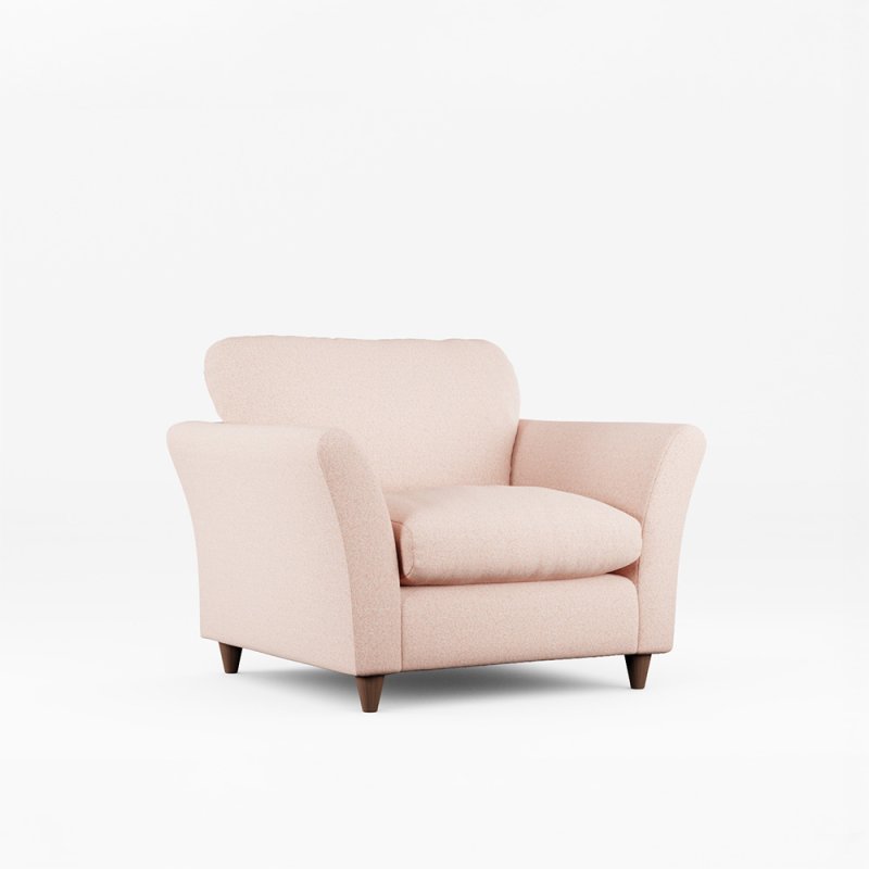 Alpine Armchair Fabric Minco Clay With Burnished Beech Leg