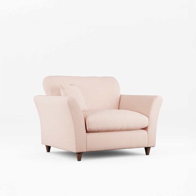 Alpine Snuggler Fabric Minco Clay With Burnished Beech Leg