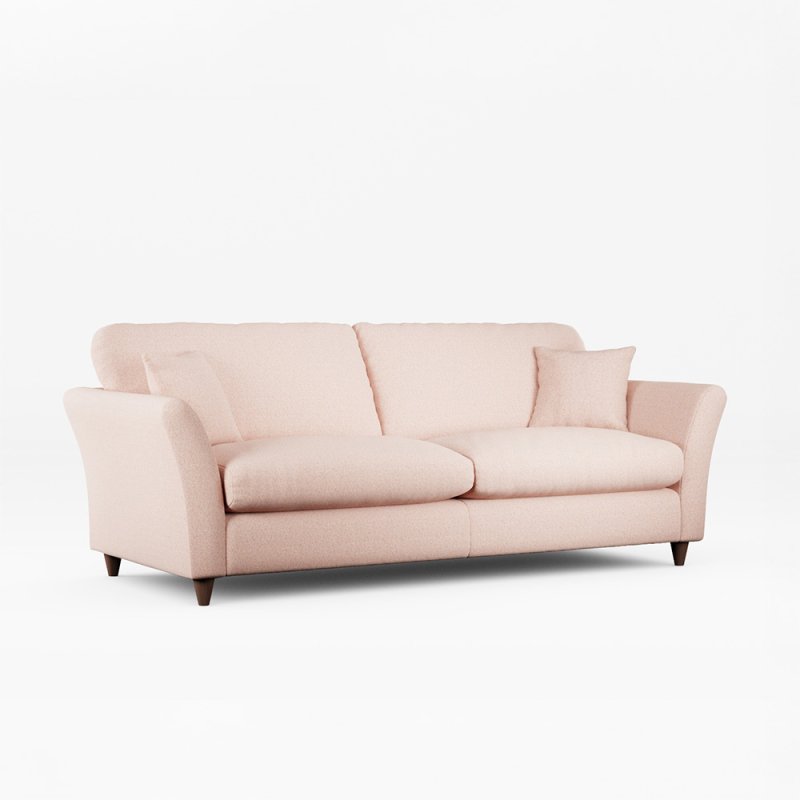 Alpine 4 Seater Sofa Fabric Minco Clay With Burnished Beech Leg