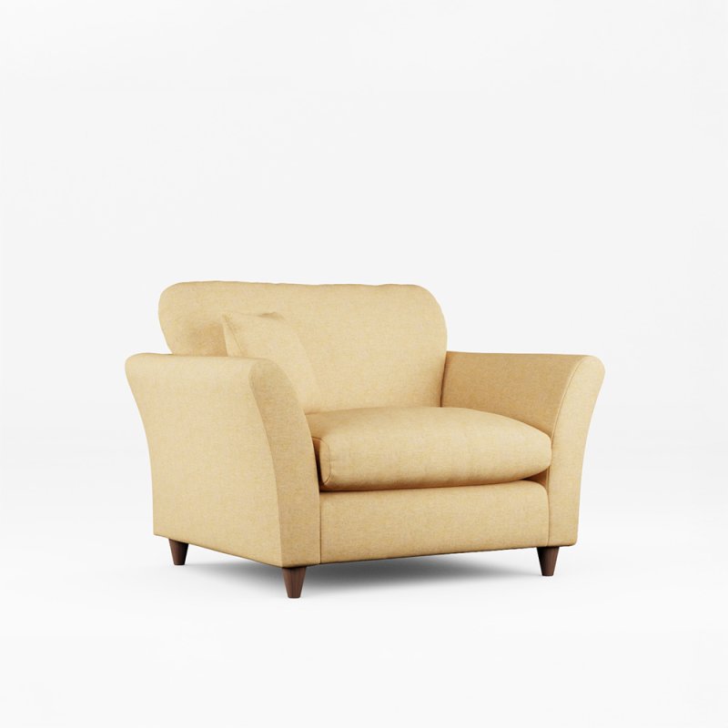 Alpine Snuggler Fabric Oslo Ochre With Burnished Beech Leg
