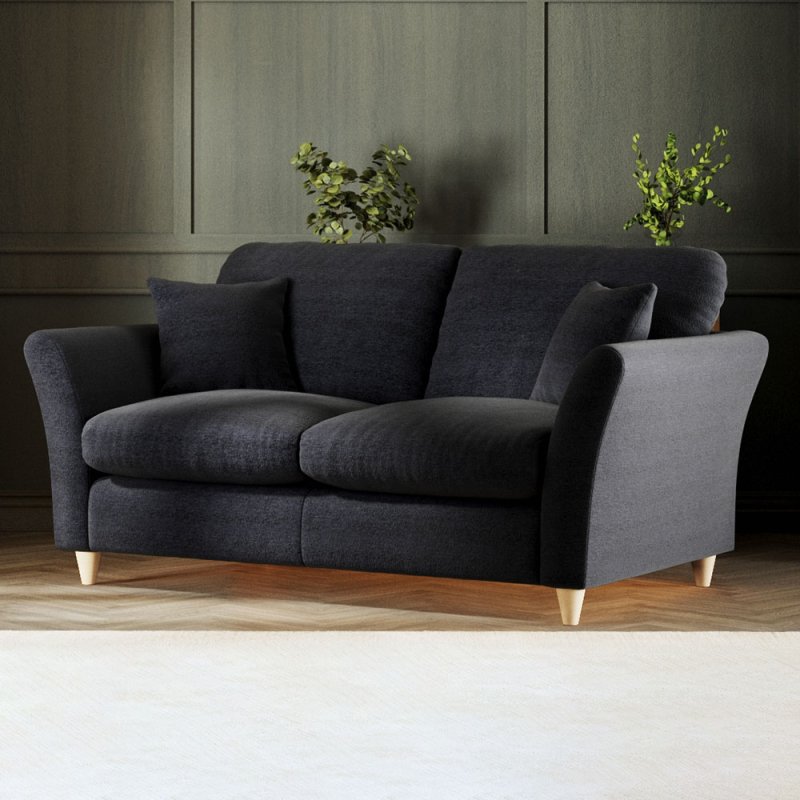 Alpine 2 Seater Sofa Fabric Mikal Cosmos With Country Oak Leg