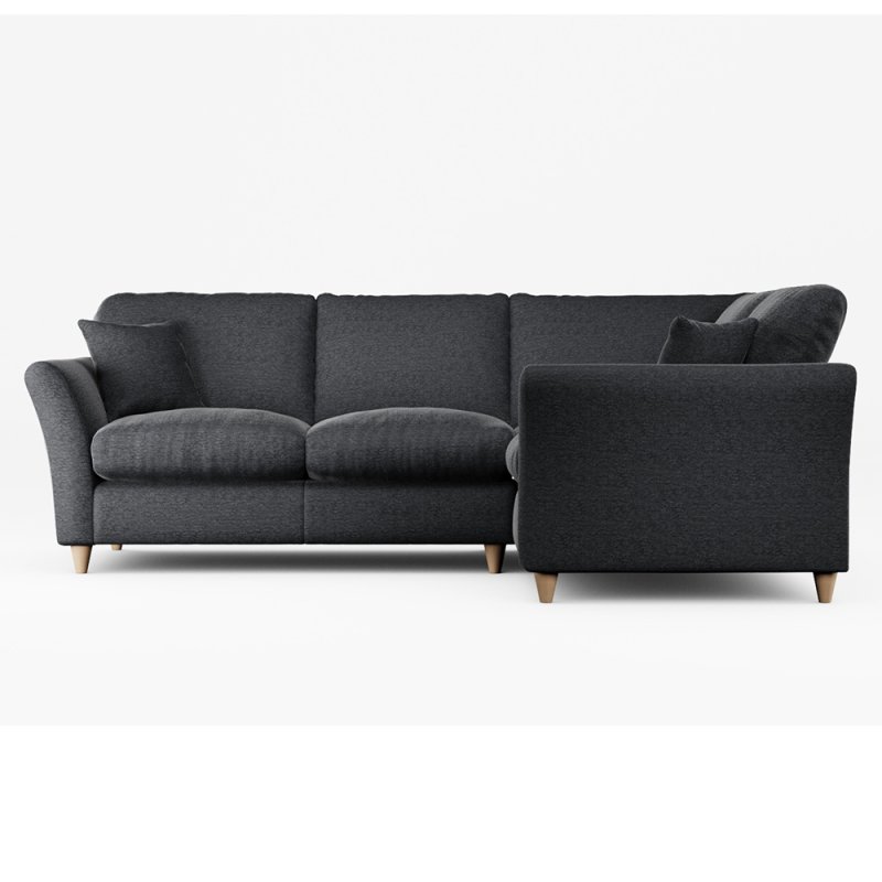 Alpine 4 Seater Corner Sofa Fabric Mikal Cosmos With Country Oak Leg