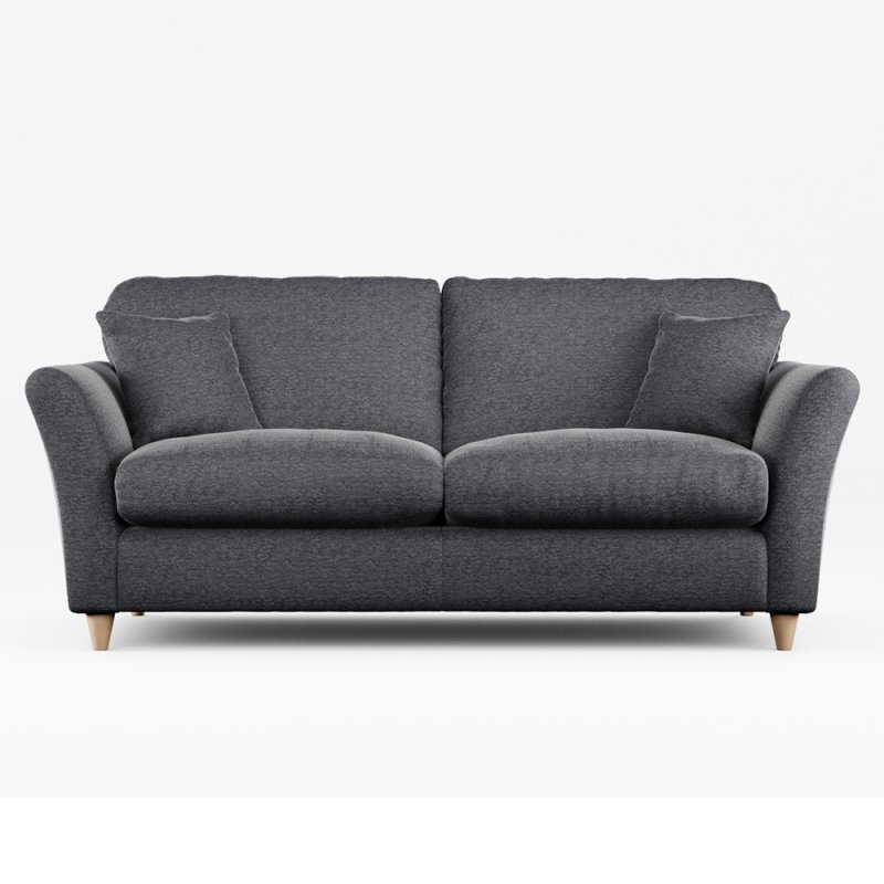 Alpine 3 Seater Sofa Fabric Mikal Cosmos With Country Oak Leg