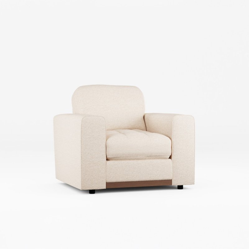 Tyrol Armchair Fabric Mikah Whicker With Burnished Beech Leg