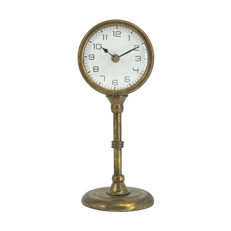 Mindy Brownes Pedestal Clock Antique Brass