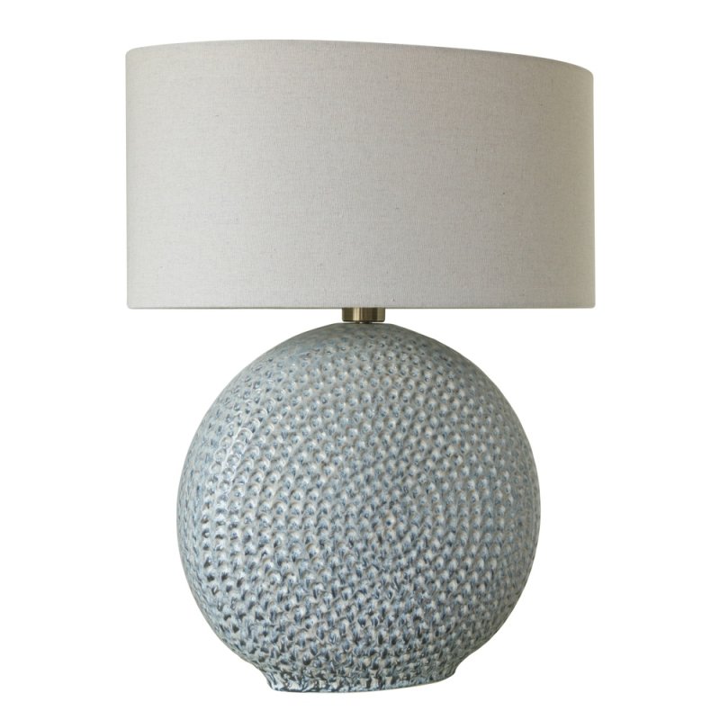 Mindy Brownes Darcie Table Lamp Light Blue Base With Off White Linen Shade