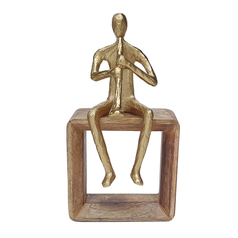 Mindy Brownes Sax Player Antique Brass