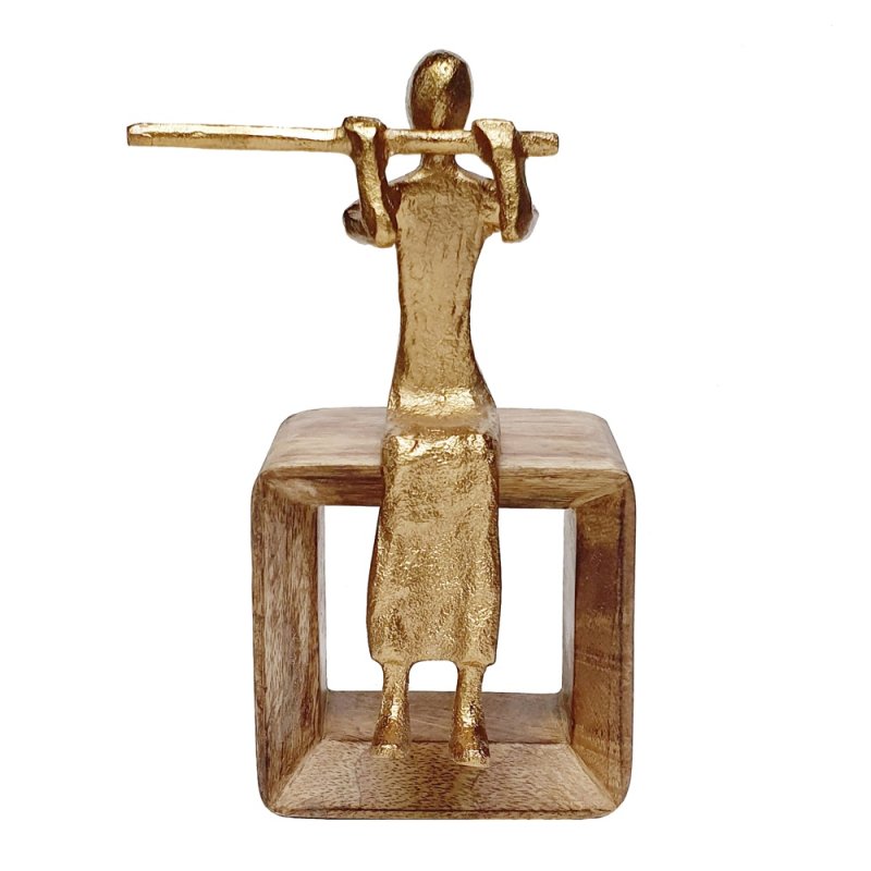 Mindy Brownes Flute Player Brass