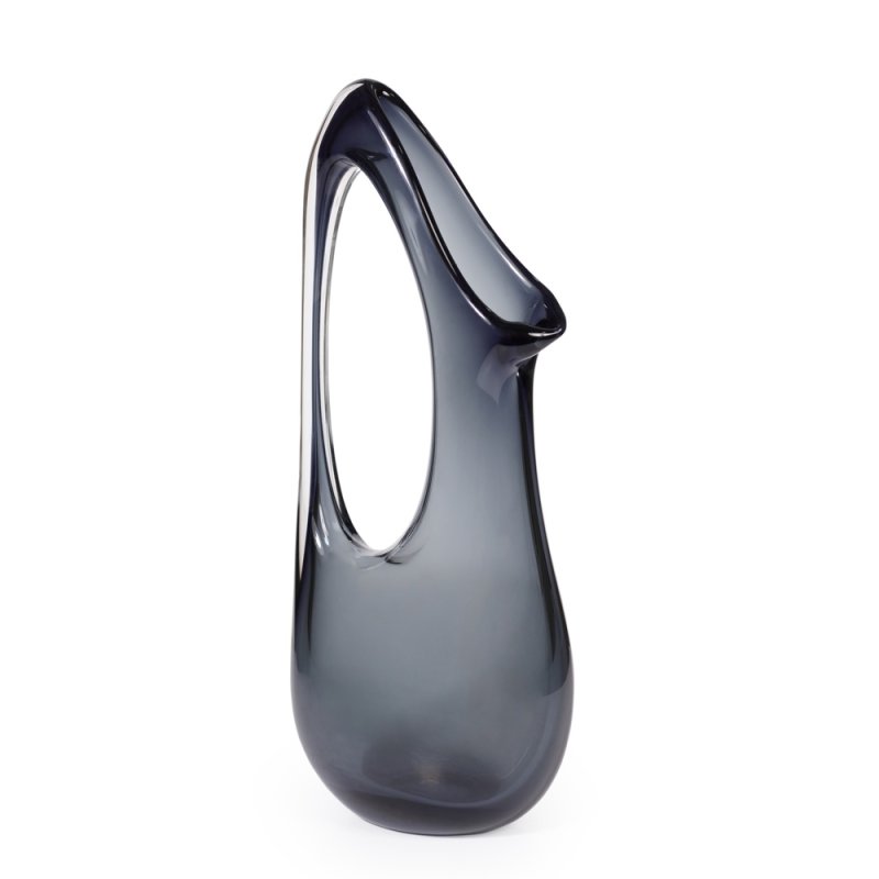Mindy Brownes Meghan Vase Glass Dark Grey