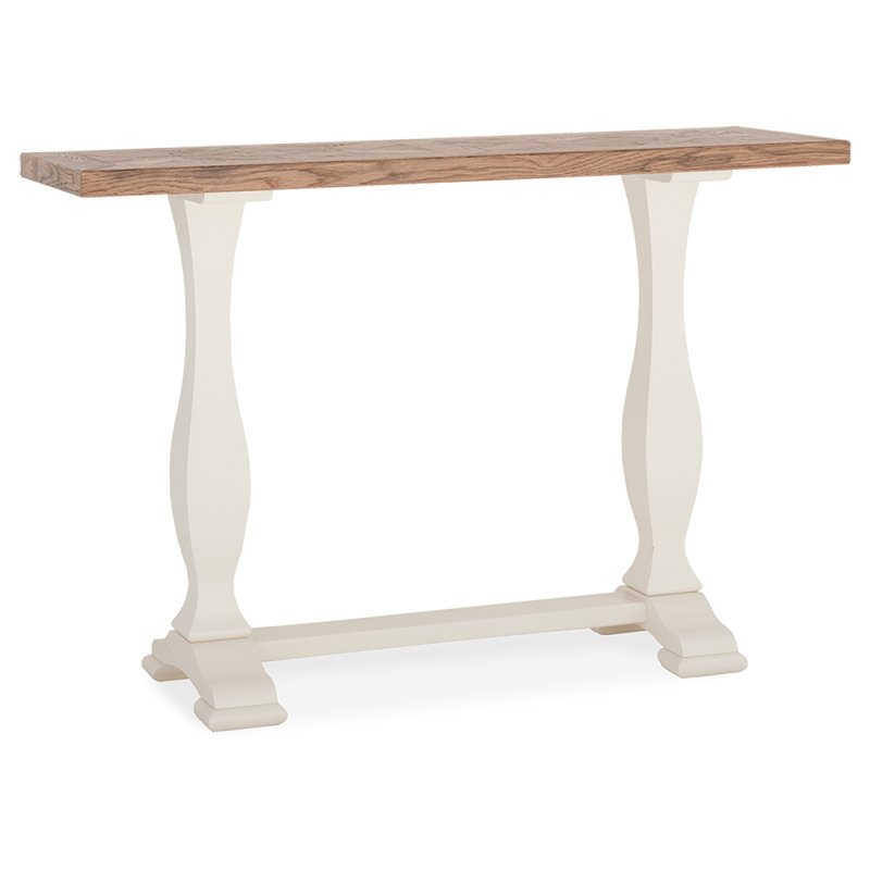 Belgrave Console Table Ivory & Oak