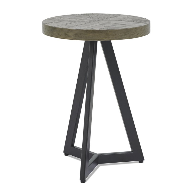 Ellipse Side/Lamp Table Fumed Oak