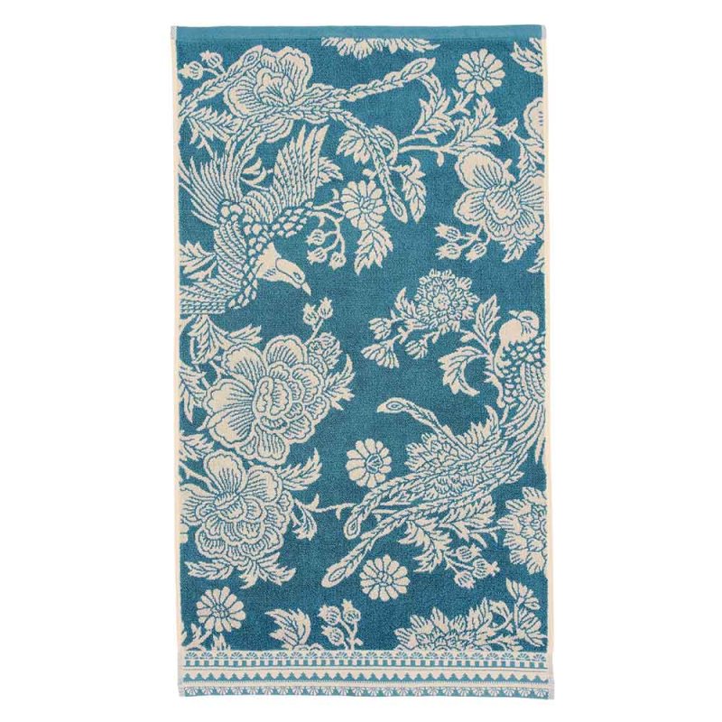 Hidcote Birds Hand Towel Teal