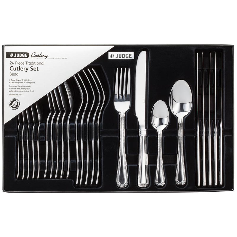 Beaded 24 Piece Cutlery Set