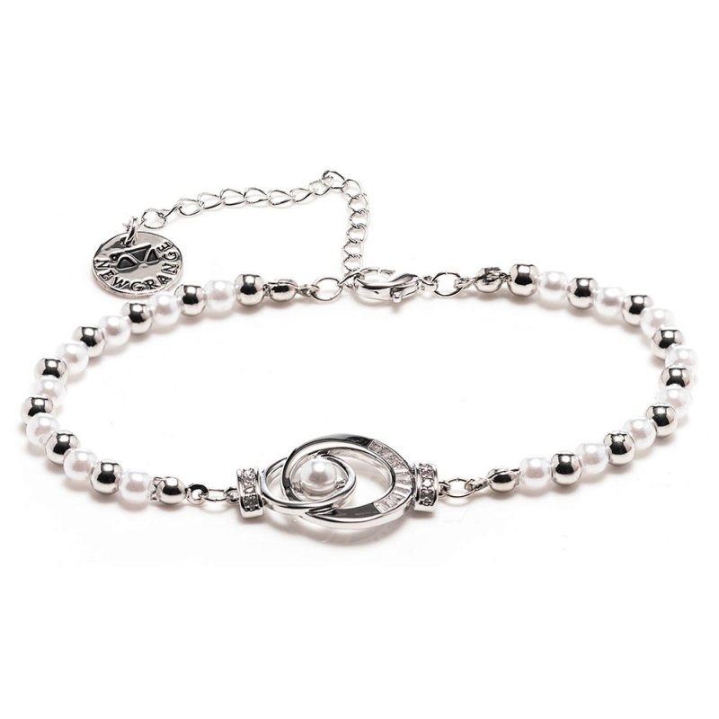 Bracelet With Pearls Silver