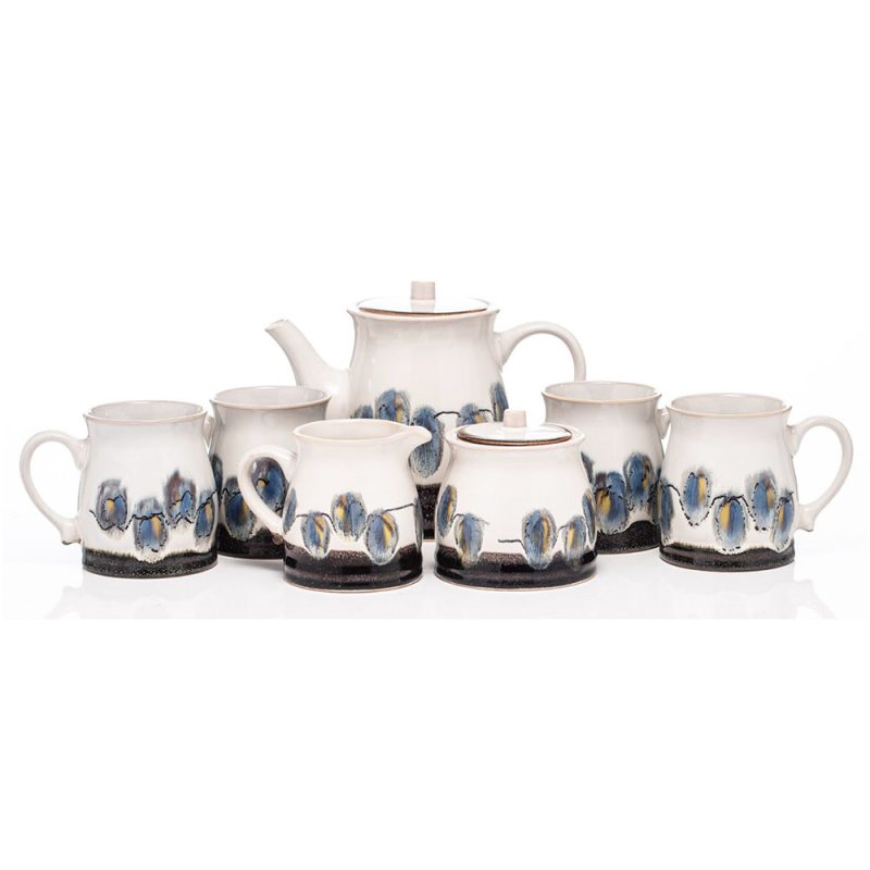 Emma Pottery Tea Set (7 Pieces)