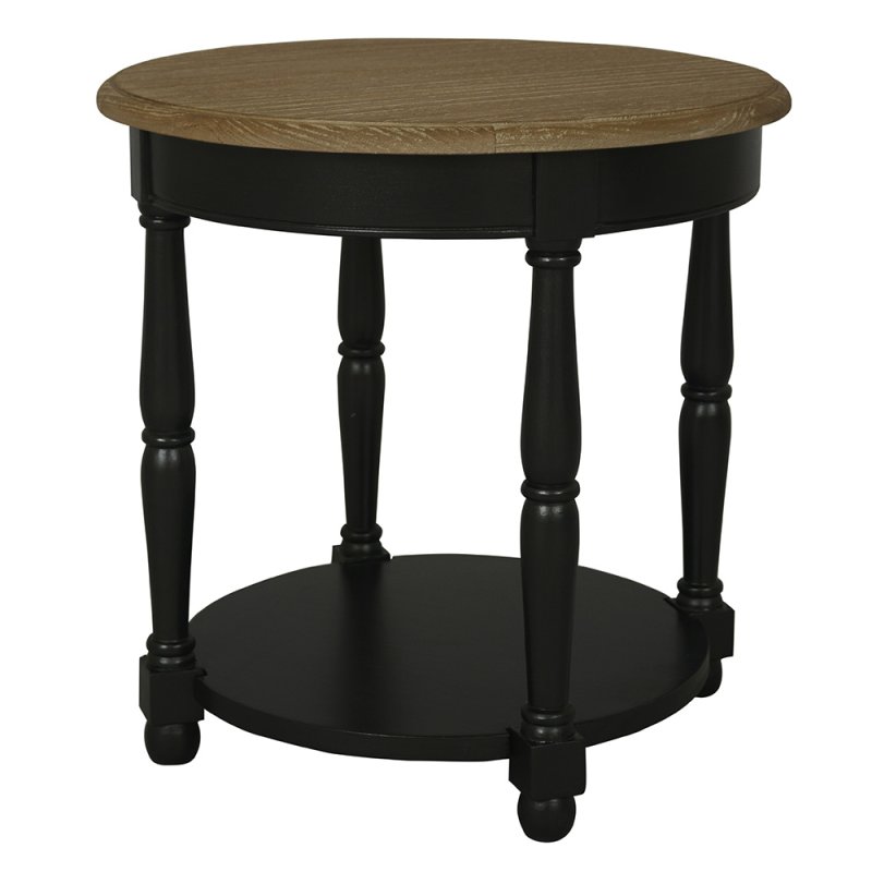 Jardin Side/Lamp Table Black Side View