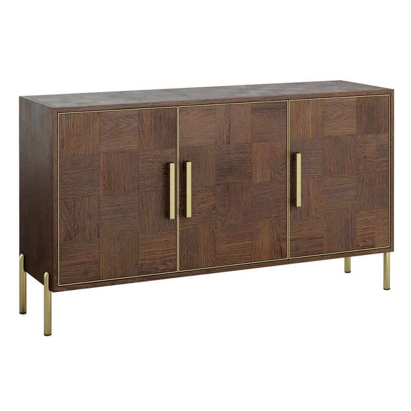 Grace 3 Door Sideboard Dark Wood
