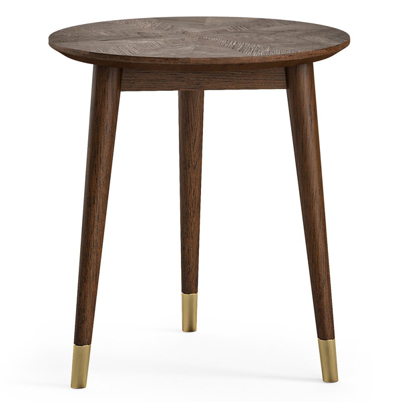 Grace Round Side Table Dark Wood