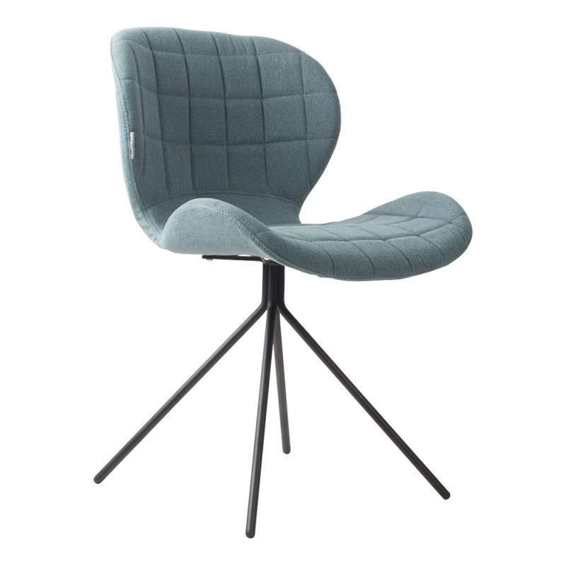 Wow Dining Chair Fabric Blue