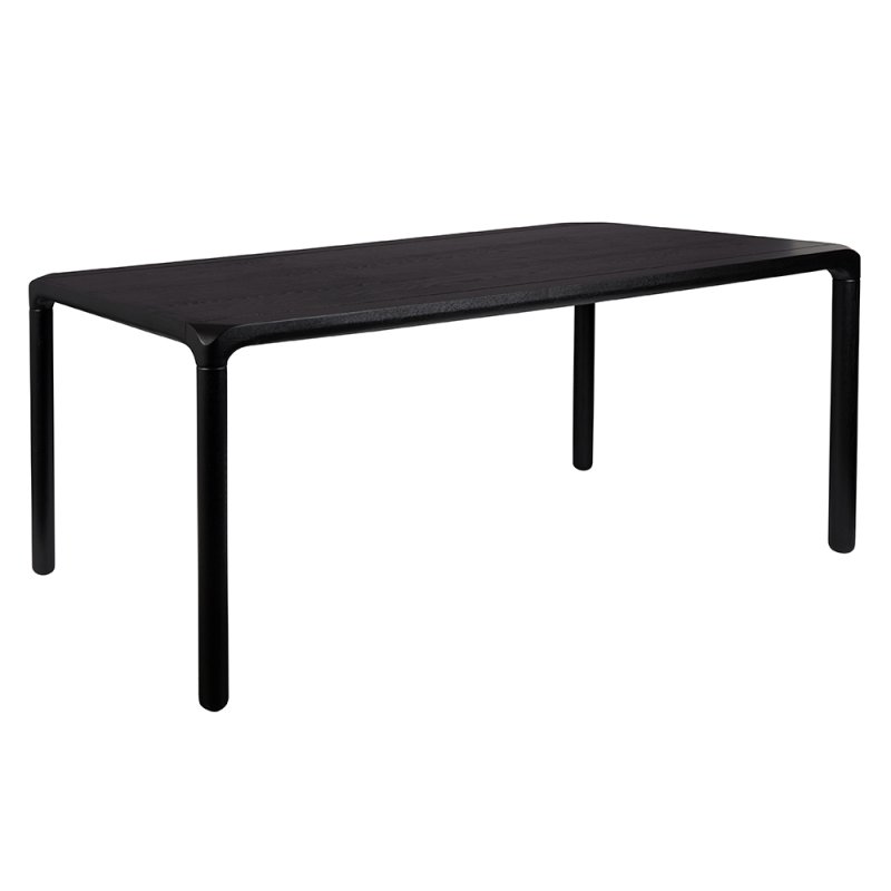 Storm 10 Person Rectangular Dining Table Black