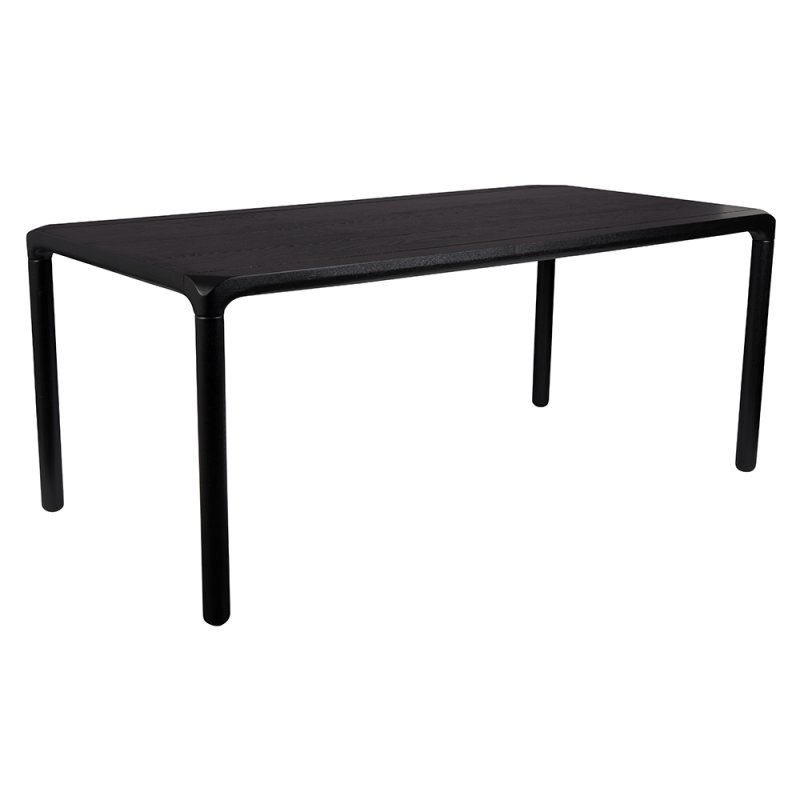 Storm 8 Person Rectangular Dining Table Black