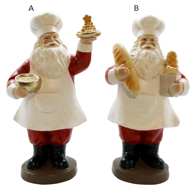 Decorative Santa Red 24cm (Choice of 2)