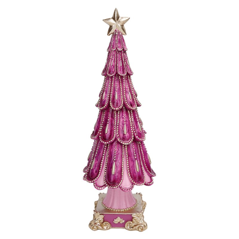 Decorative Polyresin Tree Pink 41cm