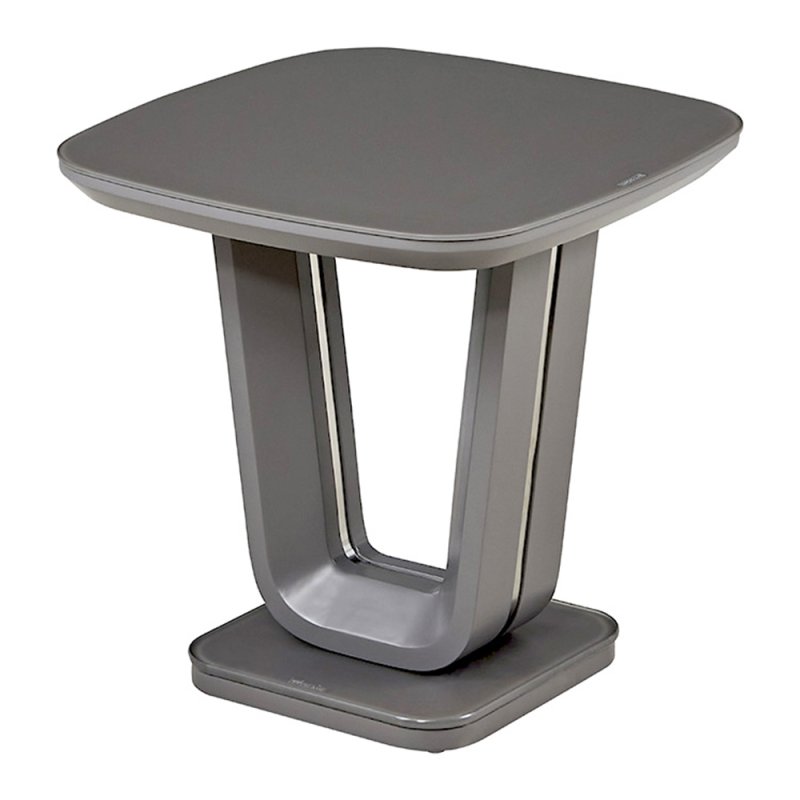 Lazzaro Side/Lamp Table Graphite