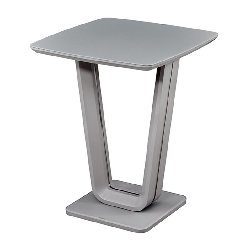 Lazzaro Side/Lamp Table Light Grey